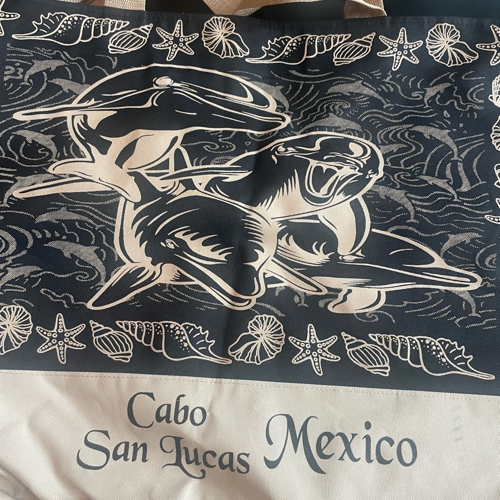Stylish Black and White Tote Bag